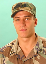 Muscle soldier stripping by Czech Boys