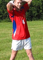 Twink football player naked by Czech Boys