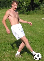 Twink football player naked by Czech Boys