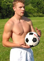 Twink football player naked by Czech Boys
