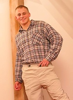 Hot muscle stud posing naked by Czech Boys