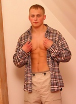 Hot muscle stud posing naked by Czech Boys