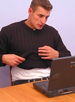 Muscle stud posing naked by Czech Boys