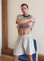 Straight boy shows uncut cock by Czech Boys