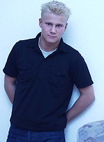 Blond euro twink shows uncut cock by Czech Boys