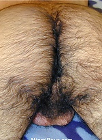 Hairy gay latino boy Tobias jacking off by Miami Boyz