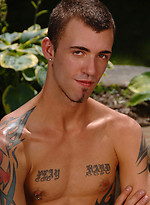 Tattooed twink outdoors by Next Door Twink