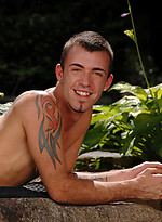 Tattooed twink outdoors by Next Door Twink