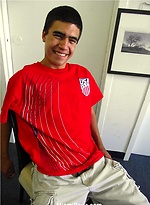 Horny latino twink jacking off by Miami Boyz