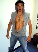 Muscled latino twink stripping by Miami Boyz