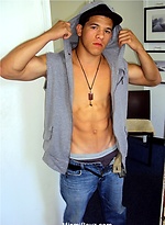 Muscled latino twink stripping by Miami Boyz