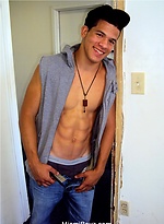 Muscled latino twink stripping by Miami Boyz