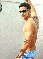 Nice latin guy outdoors by Miami Boyz