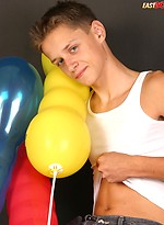Cute twink with baloons by East Boys