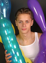 Cute twink with baloons by East Boys