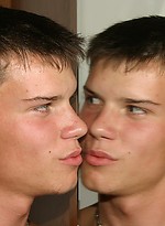 Tatooed college twink posing naked by East Boys