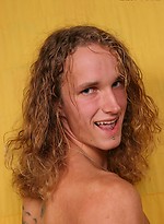Long hair twink jacking off by East Boys
