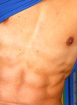 Muscled stud posing by East Boys