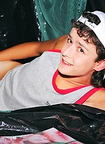 Twink plays with his ass by East Boys
