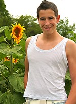 Hot jock posing outdoors by East Boys