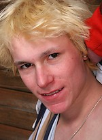 Blond twink shows big uncut cock by East Boys