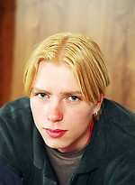 Blond twink Alexej shows his uncut cock and jacking off by East Boys