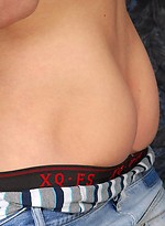 Cute twink Abel shows his uncot cock by East Boys