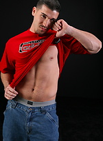 Sexy meaty boy Dante getting naked by ChaosMen