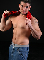 Sexy meaty boy Dante getting naked by ChaosMen