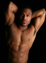 Hot ebony stud shows his perfect body and huge cock by ChaosMen