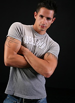 Horny stud Joshua stripping by ChaosMen