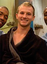 Cameron Adams gets tied up and fucked in the psych ward by two black studs. by Bound Gods