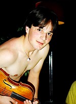 Hot brunette boy jacking off by East Boys