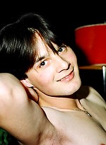 Hot brunette boy jacking off by East Boys