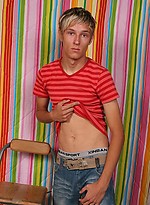 Cute blonde twink jacking off cock by East Boys