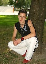 Cute college boy naked by East Boys