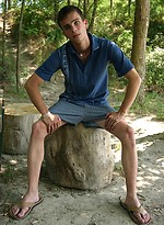 Horny twink outdoors by East Boys