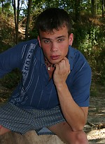 Horny twink outdoors by East Boys