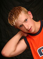 Blond twink strokes dick by East Boys