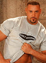 Big muscled hunk shows his cock by Colt Studio