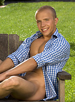 Handsome twink outdoors by Colt Studio