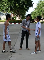 Three Thai Gay Boys in The Badminton Big Cock by BoyKakke