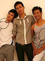 Three Thai Gay Boys in The Badminton Big Cock by BoyKakke