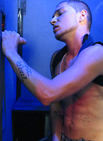 Hot guy gets his cock sucked through a glory hole. by Backroom Fuckers