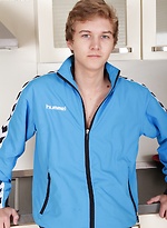 Athletic Logan Lech masturbating in the kitchen. by BF Collection