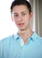Cute twink Johny Cherry strokes his uncut cock. by BF Collection