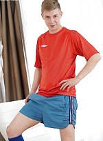 Soccer playing Daemon Colins jerks off in cleat. by BF Collection