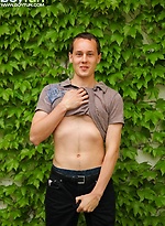 Gorgeous Tim Sitwell busts a nut outdoors. by BF Collection