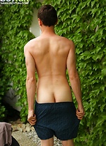 Gorgeous Tim Sitwell busts a nut outdoors. by BF Collection