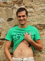 Marco Sun strips naked outside and masturbates. by BF Collection